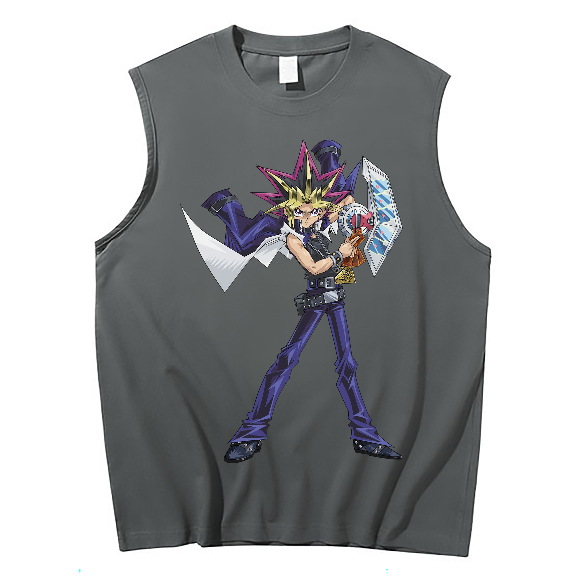 （画像用） 遊☆戯☆王 Yu-Gi-Oh! コットン100％タンクトップ（フロントプリント）